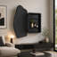 Armoire à miroir murale en forme de nuage irrégulier (33,5 po x 22 po), cadre en métal, étagères en verre réglables-844665547