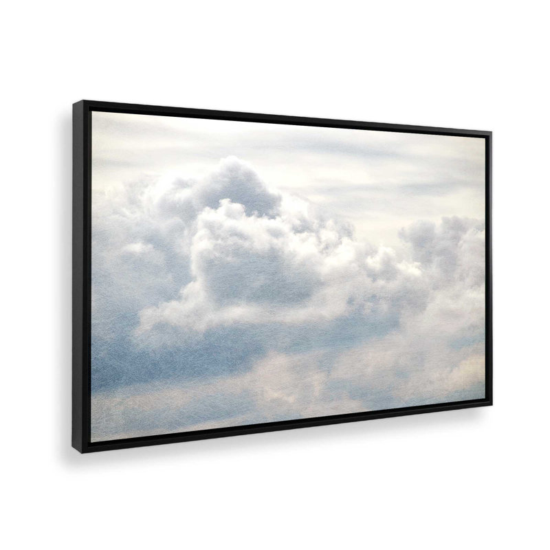Un voyage dans le ciel, reproduction sur toile dans un cadre, H 12,75 po x l 18,75 po, Noir satiné