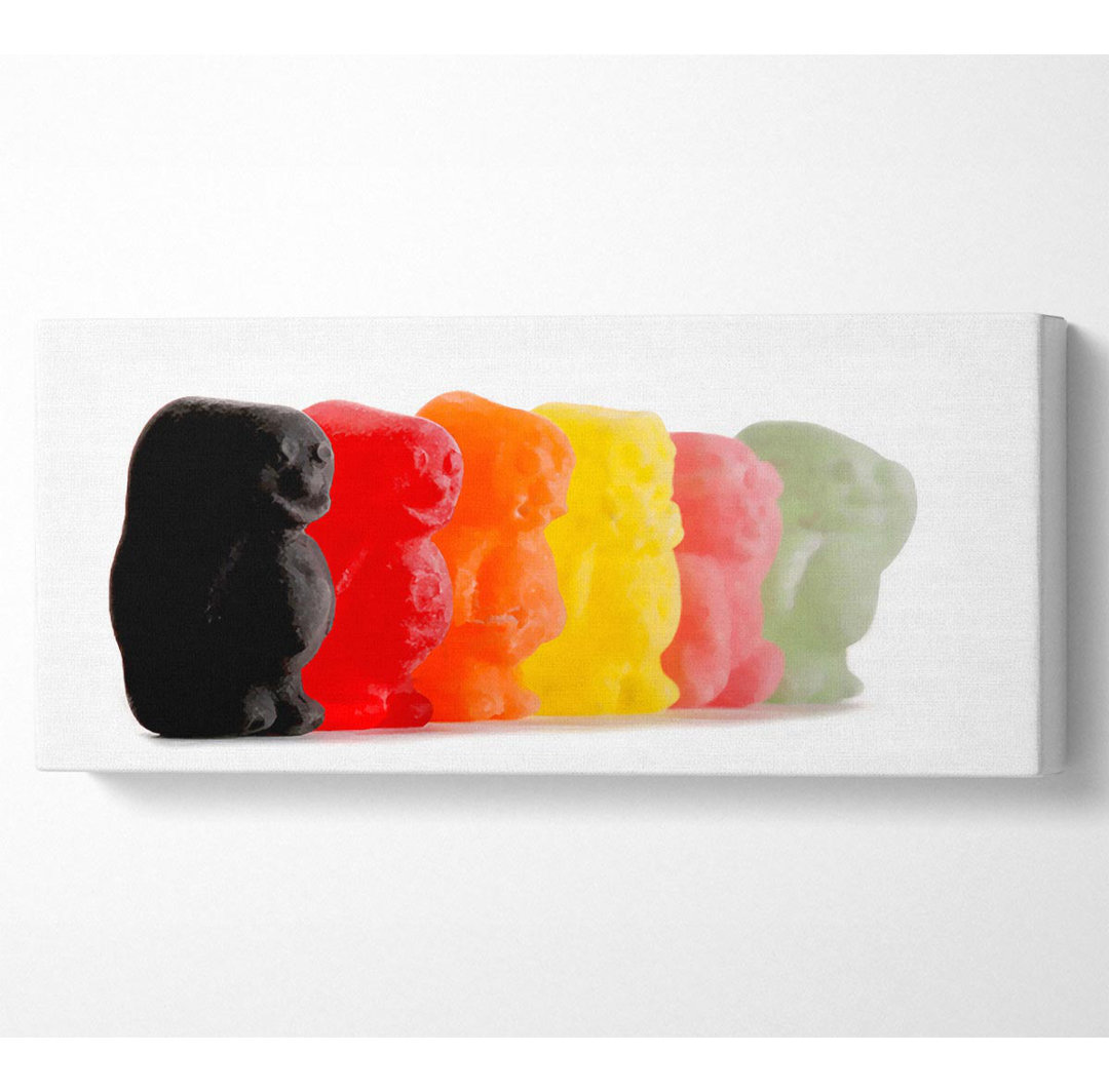 Jelly Baby Smiles Panoramaleinwand