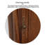 Vitrines en bois massif brun noisette