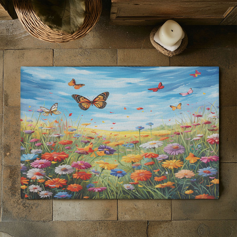 Tapis tressé Fresh Bloom, Rectangulaire 3 pi x 5 pi
