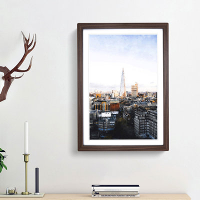 The London Skyline with the Shard - Picture Frame Painting Print