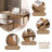 Tan Rectangle Solid Wood Desks-107193799