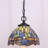 Small Tiffany Pendant Light Dragonfly Style Stained Glass Pendant Hanging Lamp-189554762