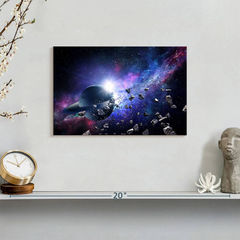 Oberle Asteroids In Space, 8" H x 12" W