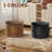 OEKO-TEX® STANDARD 100 Upholstered Footrest Pouf Full-Grain Genuine Leather Round Ottoman-1077194342