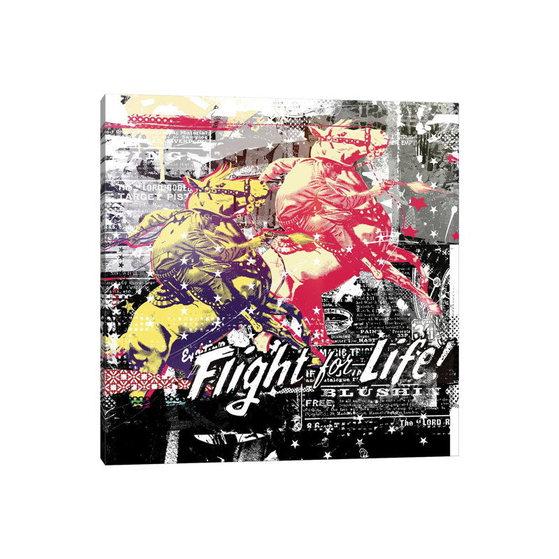 Fight For Life by Teis Albers - Gallery-Wrapped Canvas Giclée on Canvas, Canvas, 93.98 cm H x 93.98 cm W x 1.91 cm D