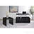 Black  Square Side End Table