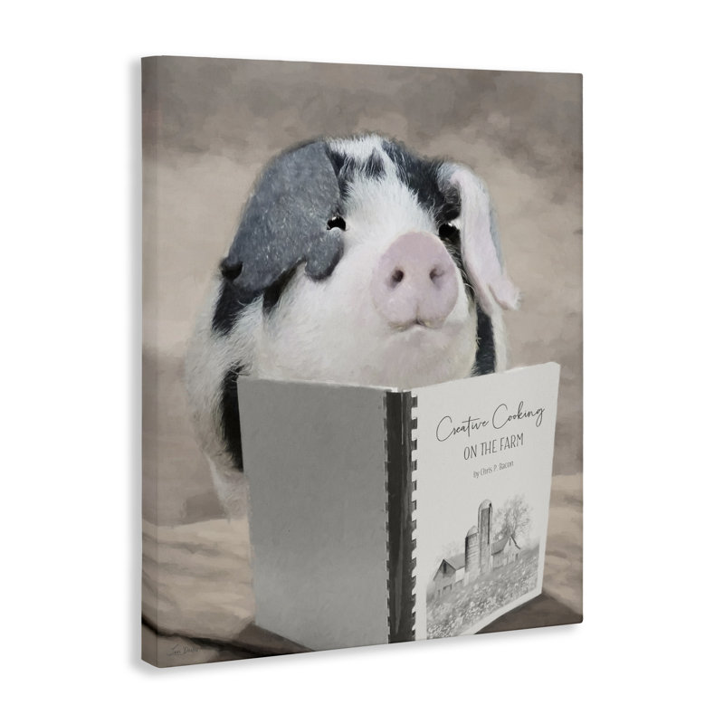 Toile de cuisine Creative cochon, design par Lori Deiter, H 20 po x l 16 po