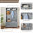 Classic Cosatal Style Hall Tree Entryway Bench With Open Shelves And Shoe Cabinets-928313987