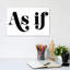 As If - Wrapped Canvas Print-1728931959