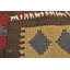 Tapis de la zone en laine de couloir 3 pi 2 po x 6 pi 6 po one-of-kind-noué la main Lorain