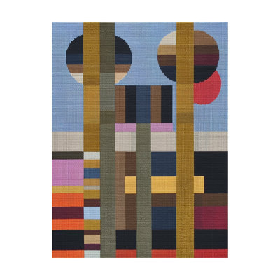 Woven Perspectives No. 13: impression géométrique abstraite
