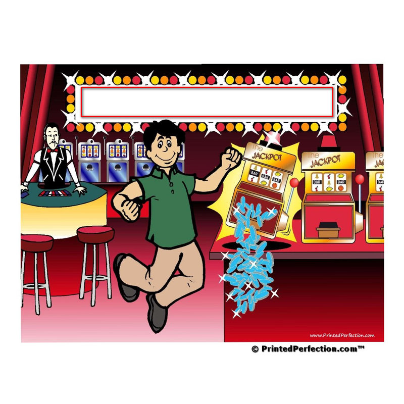 Ensemble de 4 sous-verres personnalisables Gambler, Oui