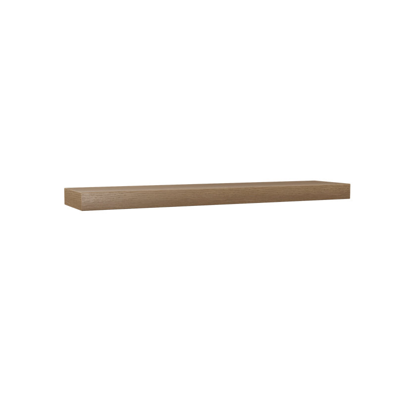 Rift White Oak Floating Shelf, Gray Wood