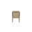 Ashleigh Aurora Leather Upholstered Sling Chair, Latte (Set of 2)