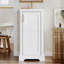 Meuble-lavabo de salle de bain avec lavabo en céramique, ensemble simple autoportant, porte à fermeture douce, tablette réglable, style français, blanc