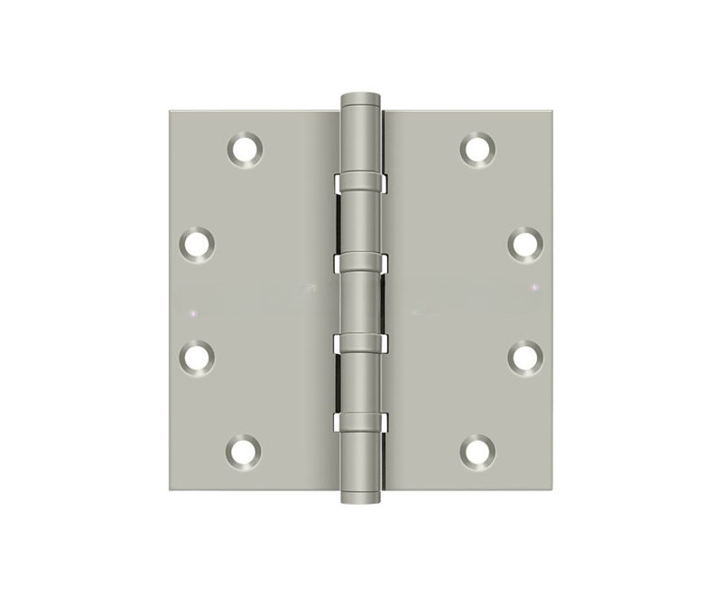 Charnières carrées, roulement à billes en nickel brossé 5 po x 5 po Deltana DSB55NB15, Nickel brossé