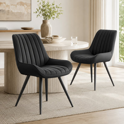 43.7cm H Polyester Upholstered Upholstered Back Side Chair