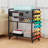 4 Tier Craft Sewing Table Rolling Craft Storage Cart With DIY Pegboard