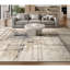 Handmade Silk and Wool Abstract Area Rug-1258290925