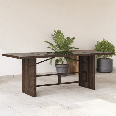 Bartie Rectangular Outdoor Dining Table , 190cm cm W 80cm cm D