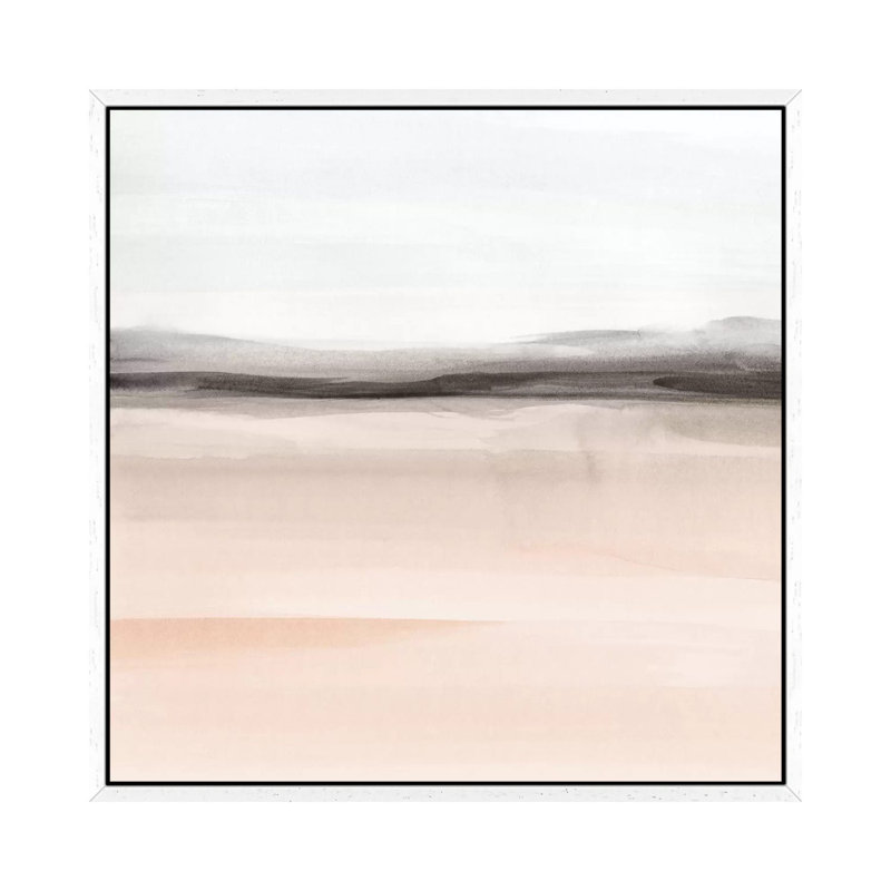 Watercolor Landscape IX by Nouveau Prints - Painting on Canvas, 66.04cm H x 66.04cm W x 3.81cm D, White Framed