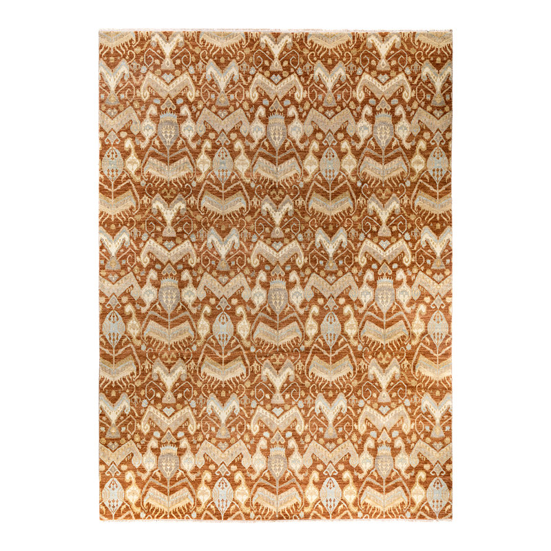 Overdyed One-of-a-Kind 9' 0" X 12' 4" Hand Knotted Area Rug