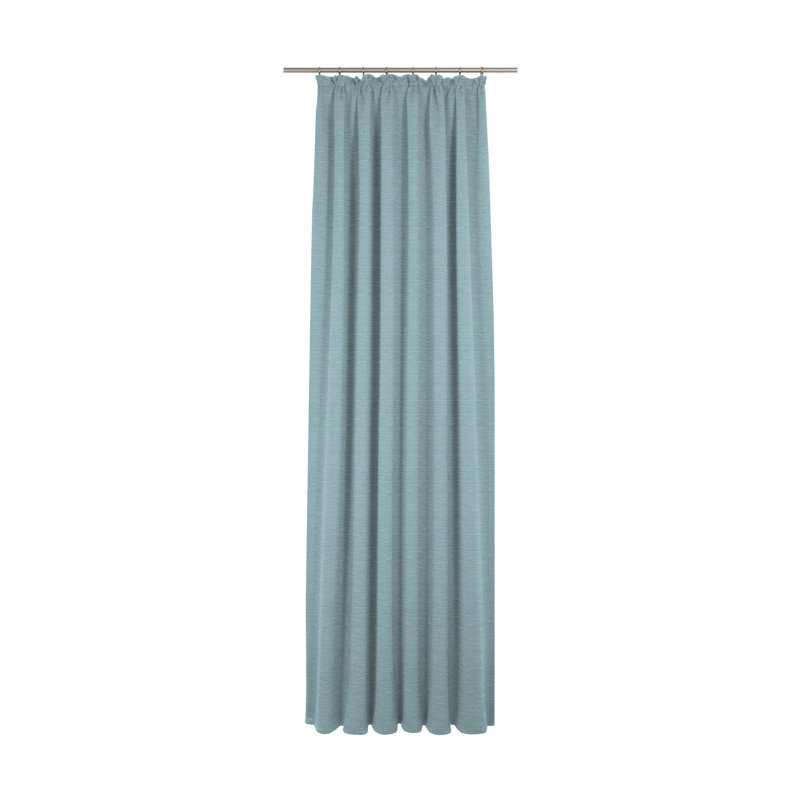 Breedlove Room Darkening Curtain Single Panel, 225cm H x 270cm W, Light blue