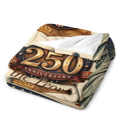 Jeté en flanelle de luxe America Hant