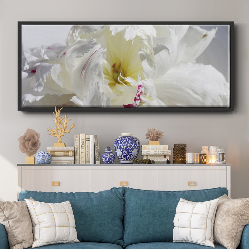 Breathless IV- Framed Canvas, 12" H x 30" W
