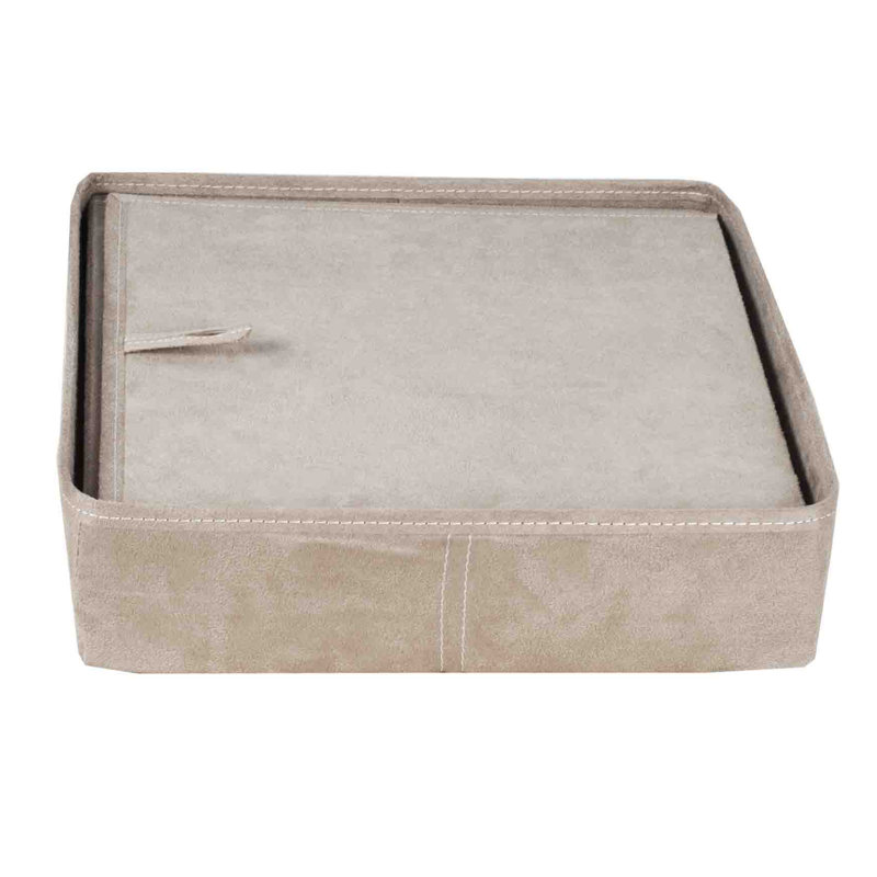 Repose-pieds avec rangement Montana 13 "de large Montana, Blanc cassé