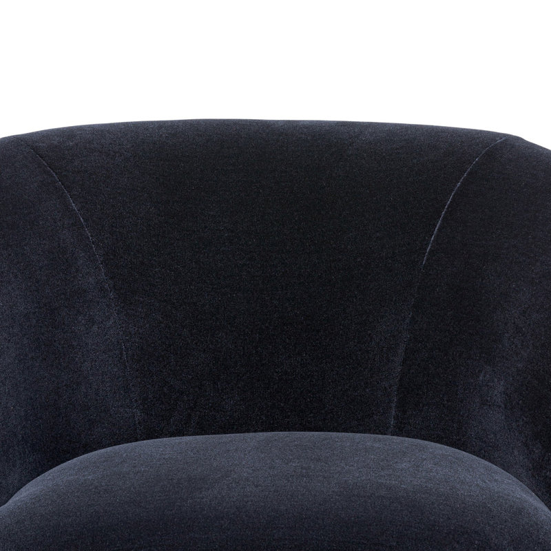 Laurrey Swivel Chair-Monte Navy, Monte Navy Rayon/Viscose/Wool
