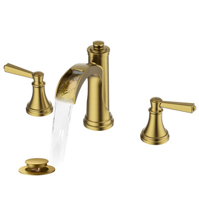 Widespread 2-handle Bathroom Faucet With Drain Assembly