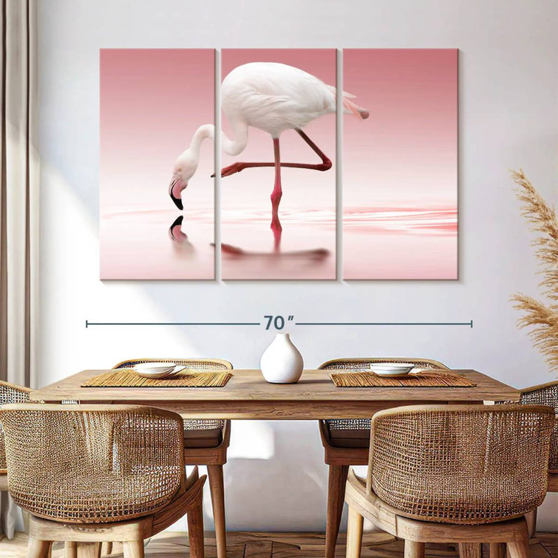 Brampt Bent Flamingo, 42" H x 65" W