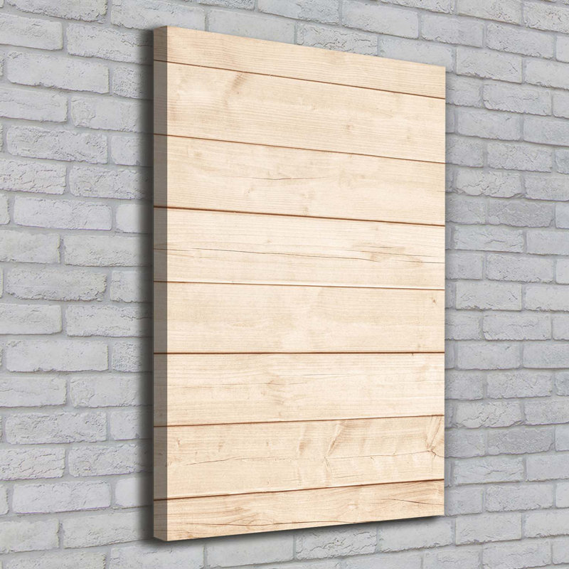 Wooden Background - Wrapped Canvas Print