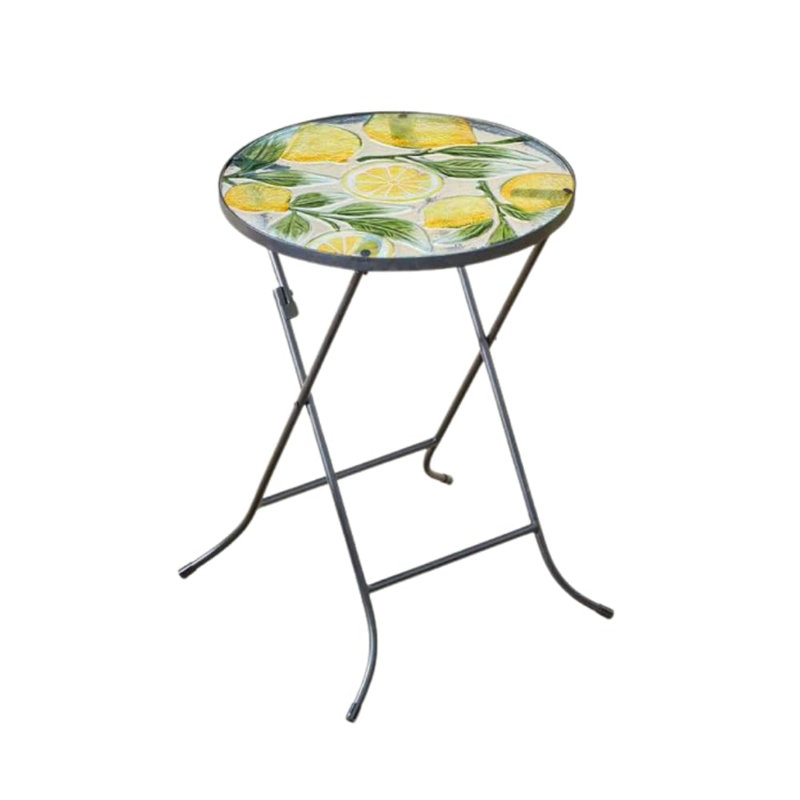 Glass Top End Table
