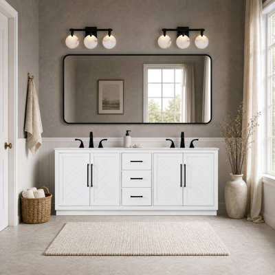 Meuble-lavabo double 84 po