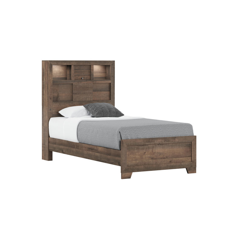 Brownbookcase Bed, Twin
