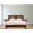 Floating Curved Chestnut Bedside
