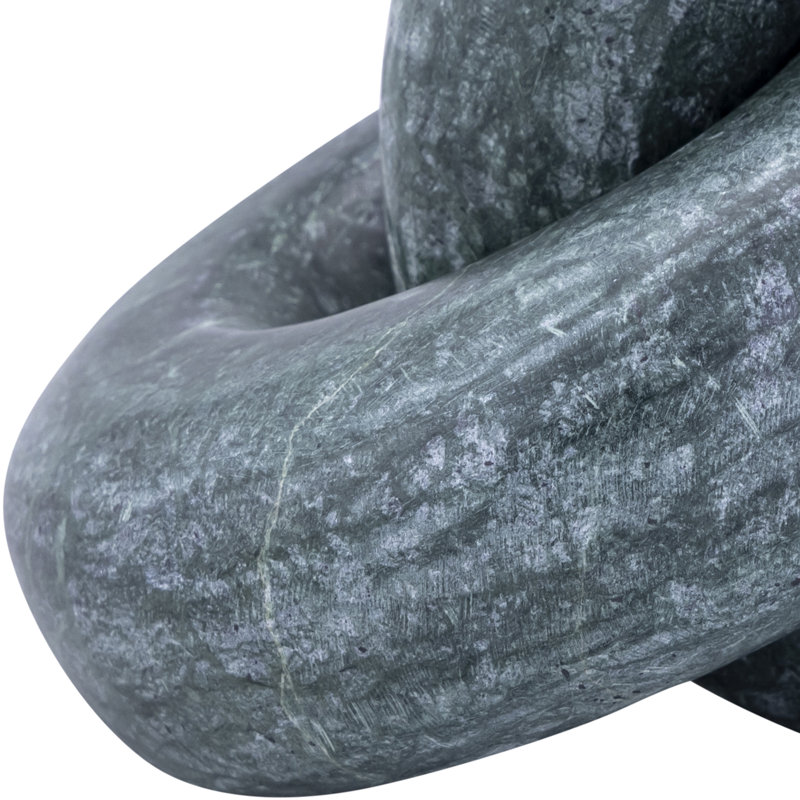 Knot Marble Decorative Object, Green