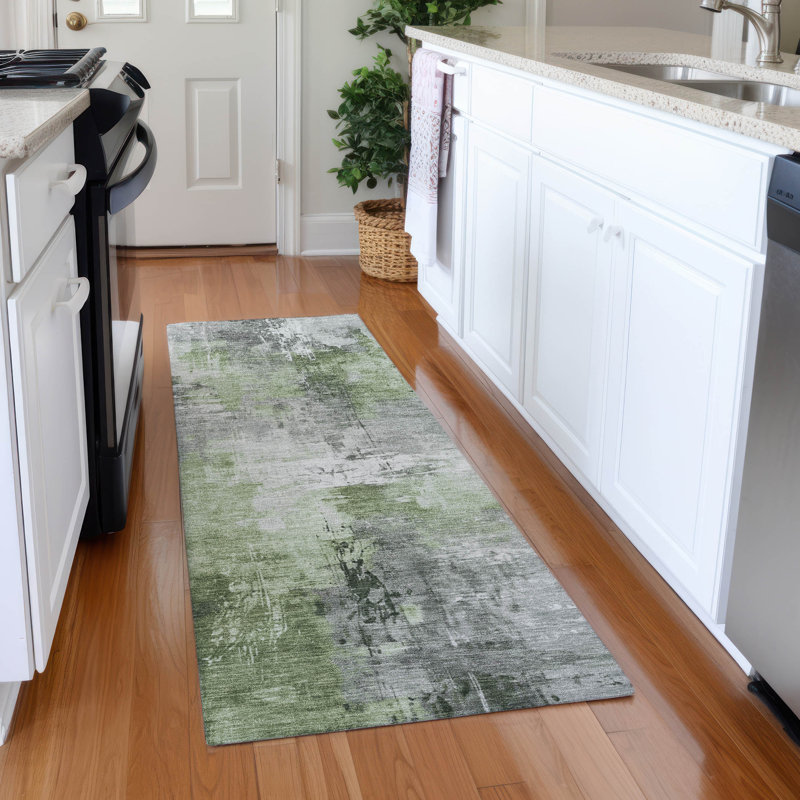 Premium Machine Washable Garett AMF1671 Abstract Rug, Runner 2'3" x 7'6"