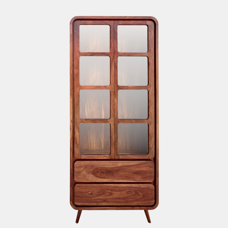 Muskego Display Cabinet, Brown