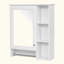 Armoire à pharmacie 3 en 1, armoire à pharmacie murale de 24 pouces avec tablette réglable et barre de tour, miroir haute définition, pour meuble-lavabo, blanc-2143545066