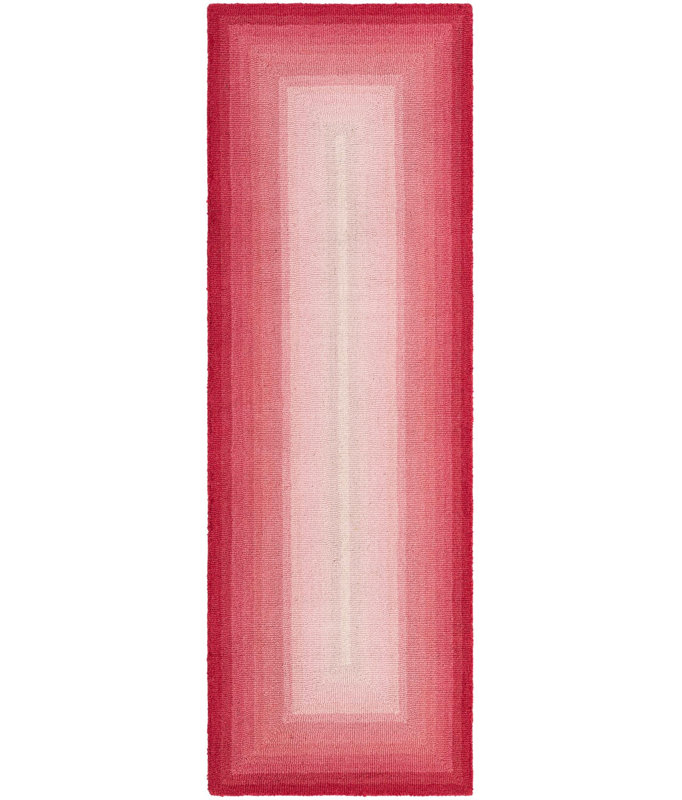  Ombre Wool Rug, Pink, Runner 2' x 6'1''