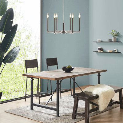 6-Light Contemporary Candelabra Styled Chandelier