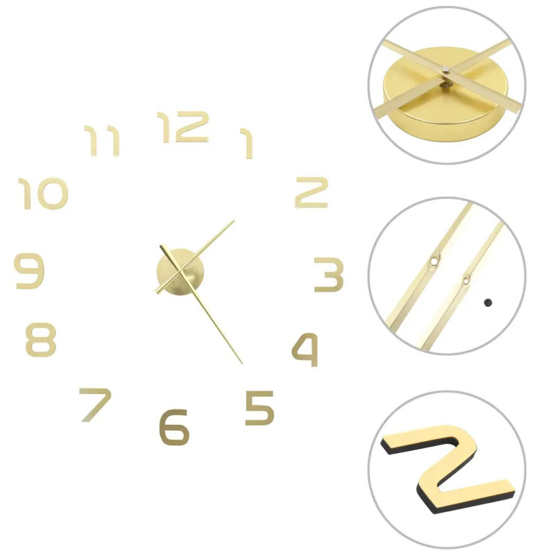 Gilchrist Metal Wall Clock, Gold