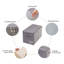 Ensemble de 2 boîtes de rangement pliantes lavables en tissu de grande taille pour draps, couvertures, oreillers, vêtements, jouets, etc., gris foncé