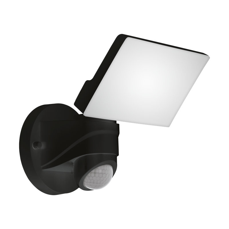 Mandalay Integrated LED Outdoor Armed Sconce, Black