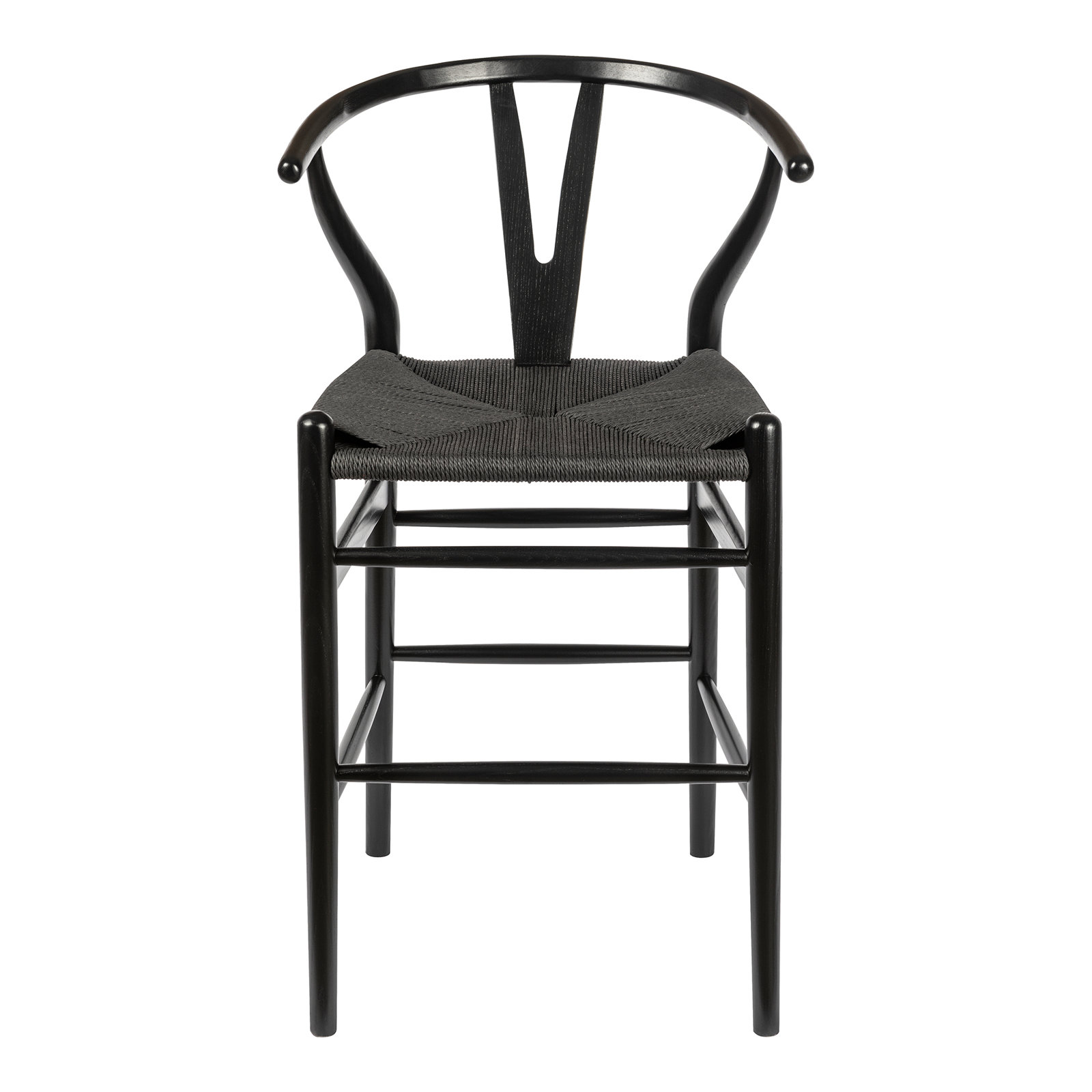 Etta Bar and Counter Stool, Counter Stool (25.75" Seat Height), Black/Black
